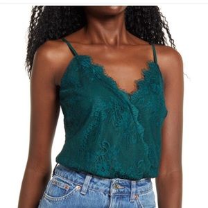 Green Lace Body Suit - Wayf x BFF